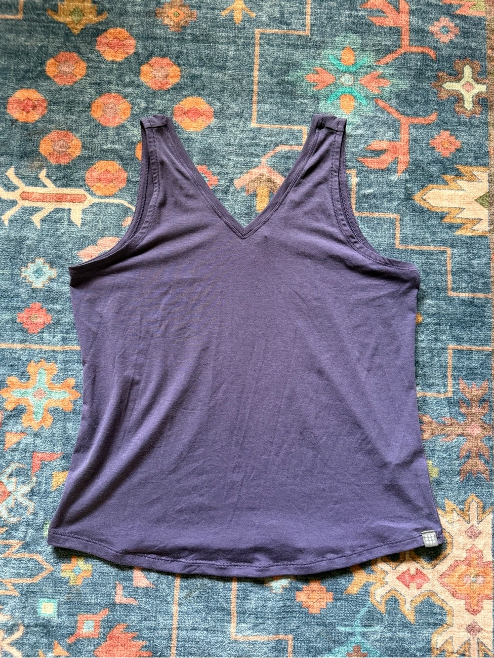 Title Nine Deep Purple V‑Neck Tank